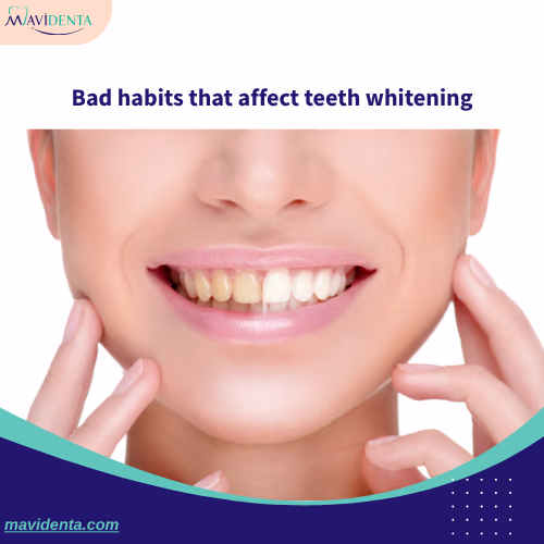 Bad habits that affect teeth whitening